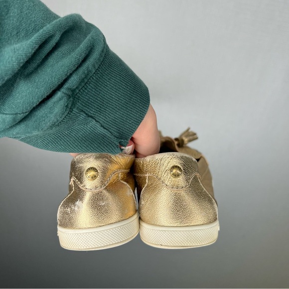 Michael Kors Gold Tassel Loafers - Picture 5 of 7